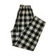 thumbnail image 3 of Pijamas de Franela a Cuadros de Algodón, Pantalón Largo con Bolsillos, Corte Recto para Mujer, 3 of 5
