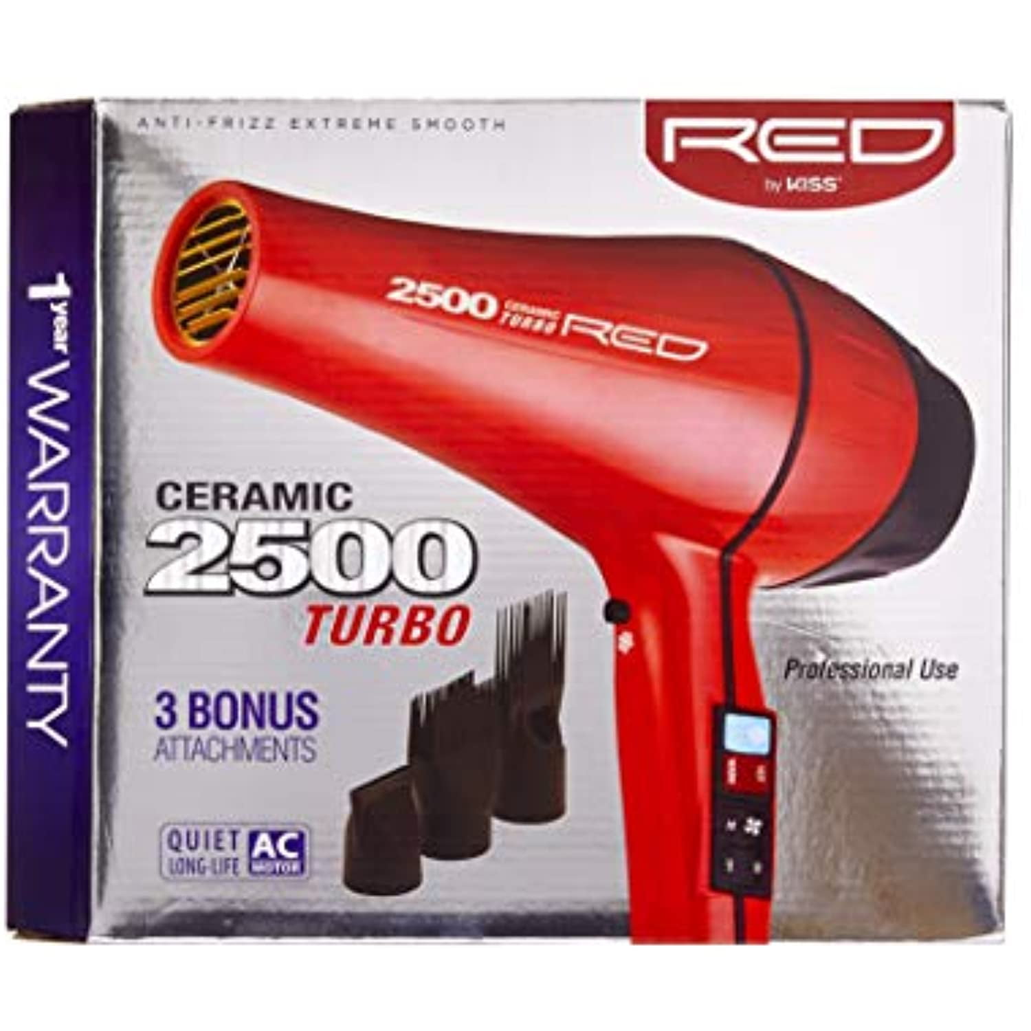 Red By Kiss Ceramic 2000 Turbo Blow Dryer