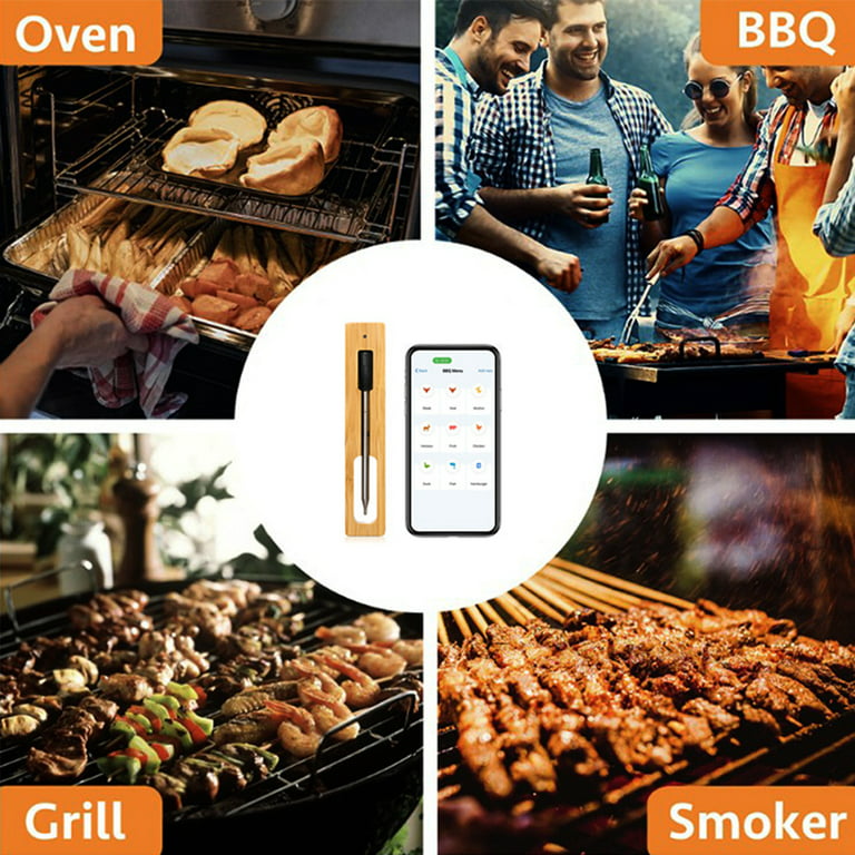 wireless meat thermometer with bluetooth 5.2