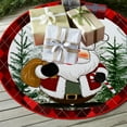 thumbnail image 2 of 35-Inch Fabric Christmas Tree Skirt - Holiday Decoration for Indoor Party, 2 of 6