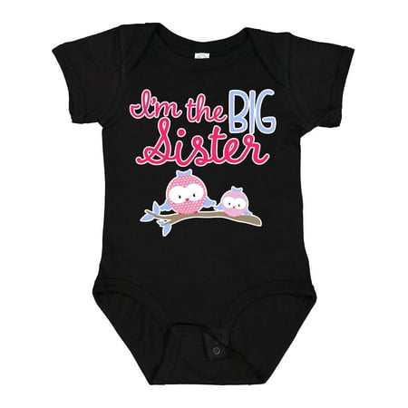

Inktastic Big Sister Owls Gift Baby Girl Bodysuit
