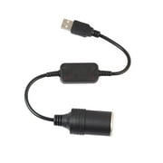 USB Cigarette Lighter Adapter - iGreely USB A Male to 12V Car Cigarette Lighter Socket Female Cable Converter