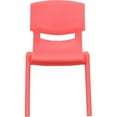 thumbnail image 3 of Bowery Hill 12" Plastic Stackable Preschool Chair in Red (Set of 4), 3 of 10
