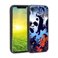 thumbnail image 1 of Compatible with iPhone XR Phone Case, Jungle-Theme-Monkey-Tiger-3 Case Silicone Protective for Teen Girl Boy Case for iPhone XR, 1 of 1