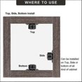 thumbnail image 3 of 4 Pcs Cabinet Latch Double Roller Catch Hardware, 3 of 5