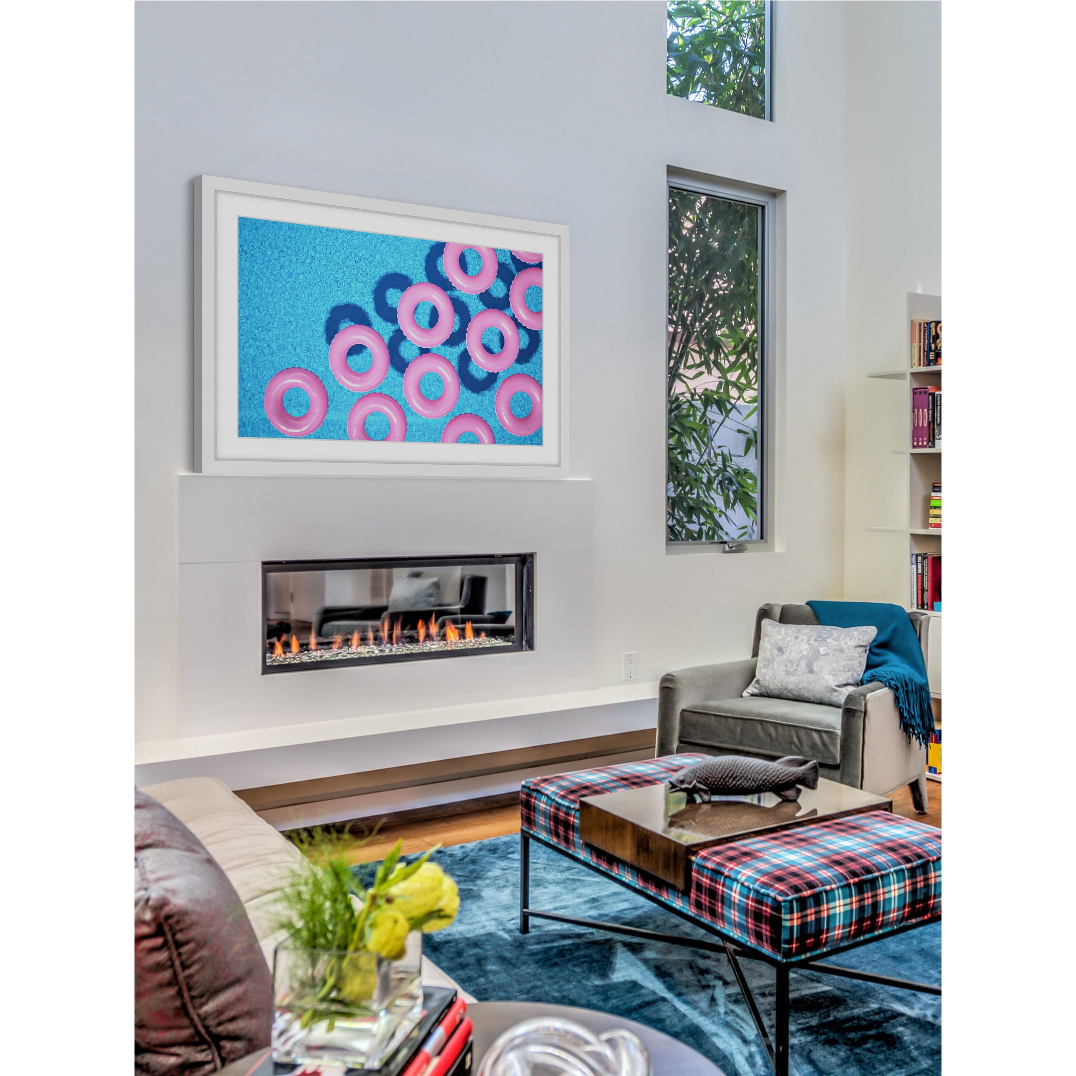 Marmont Hill "Pink Tubes" Framed Painting Print