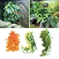 thumbnail image 4 of Reptile Plants,  Artificial Rattan Decorative Colorful Lifelike With Suction Cup For Lizards For Bearded Dragon, 4 of 8