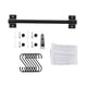 thumbnail image 2 of Colgador de pared negro para utensilios con ganchos en forma de S desmontables 7 ganchos 50cm, 2 of 9