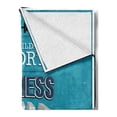 thumbnail image 2 of Fitness Soft Flannel Fleece Blanket, Fit for Life Bodybuilding Sport Biceps Sportsman Athletic Muscular Form, Cozy Plush for Indoor and Outdoor Use, 70" x 90", Blue Dark Blue White, by Ambesonne, 2 of 5
