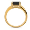 thumbnail image 4 of 2.50 Carat Emerald Black Onyx Gemstone Latest Solitaire Engagement Ring for Women 18K Yellow Gold Size 8.5 by Diamond Capitals, 4 of 8