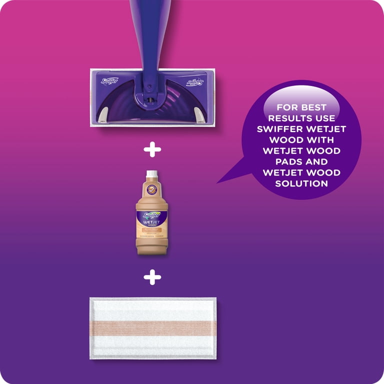 Swiffer WetJet Wood Floor Cleaner Refill Pack, 20 Pads + Solution photo 4