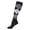 Black, variant on Women's Argyle Socks Colorful Knee High Stockings Patterned Stretch Knit Travel Comfort Support Sock