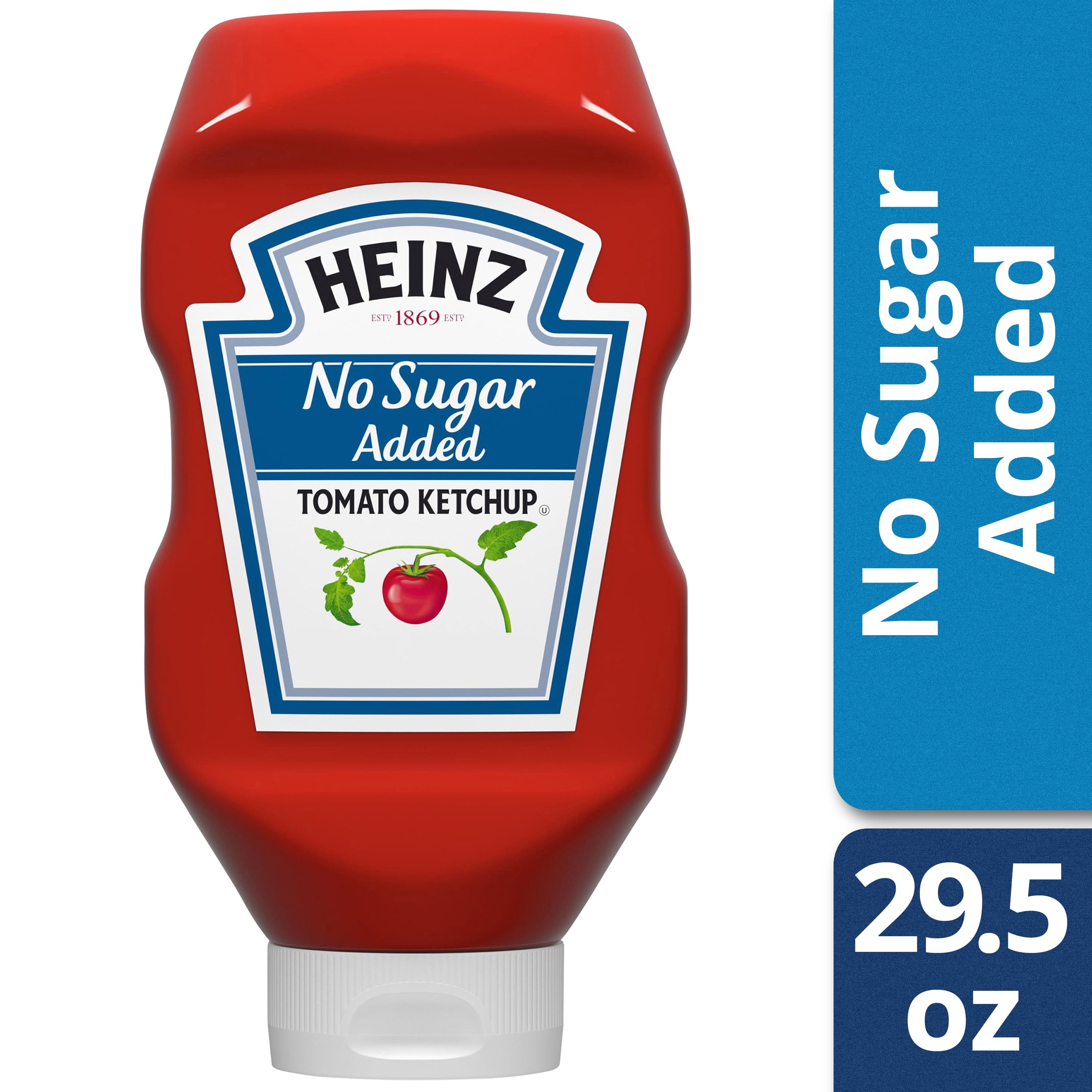 (2 Pack) Heinz No Sugar Added Tomato Ketchup, 29.5 oz