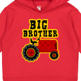 thumbnail image 3 of Inktastic Red Tractor Big Brother Toddler Hoodie, 3 of 4