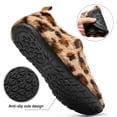 thumbnail image 5 of Ecetana Leopard Print Slippers for Women Indoor Barefoot Slippers Socks Furry Slip on House Shoes, 5 of 7