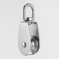 thumbnail image 4 of Stainless Steel Pulley M32 Single Block Durable Crane Swivel Hook Boat Pulley Lift Tools for Wire Rope (Silver), 4 of 8