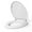 Almond Color, variant on Durable Round Toilet Seat with Slow Soft Close - Easy to Install and Clean, Never Loosens - White, Fits Most Round Toilets