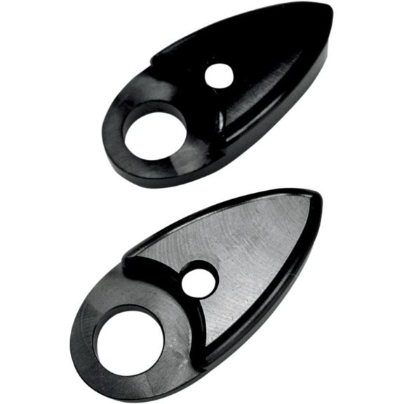 Joker Machine Adapter Plates for Side Rail-Mount Marker Lights Black 05-55-1B