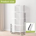 thumbnail image 2 of 4-Tier Storage Cabinet White - Space-Saving Adjustable Shelves Easy Assembly Organizer for Kitchen Pantry Bathroom, 2 of 3