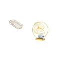 thumbnail image 5 of Dualoai Elegant Iron Leaf Vanity Tray for Breakfast Fruit and Cosmetic Storage with Decorative Statue for Office Desk Bookshelf Bedroom, 5 of 8