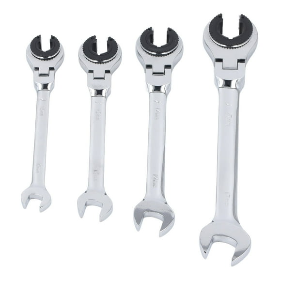 Ratcheting Wrench Set, Head Ratcheting Wrench Set Quick Disassembling Open End for Air Conditioning Tubing