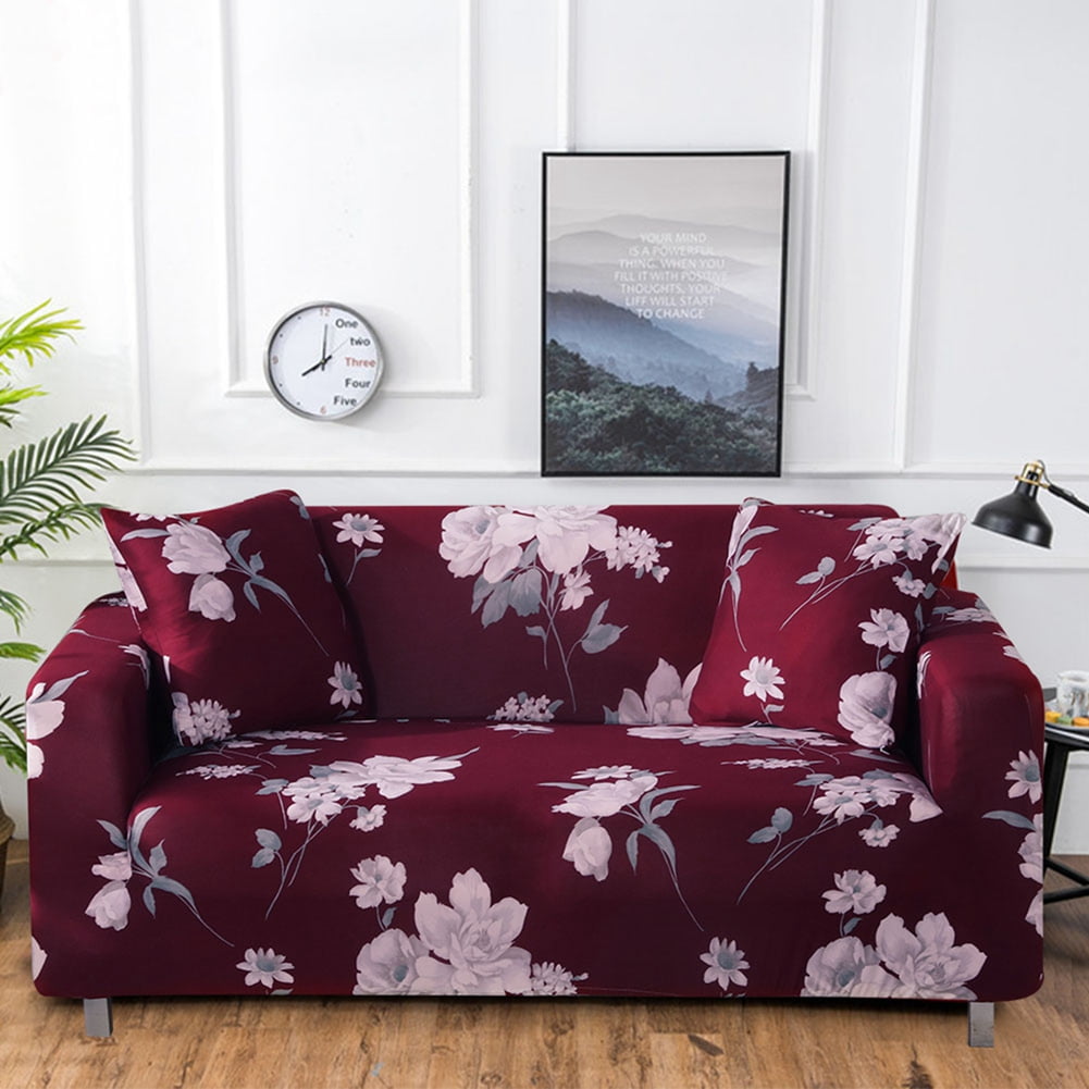 Details about   Velvet Stretch Chair Sofa Cover 1 2 3 4 Seater Couch Elastic Slipcover Protector 