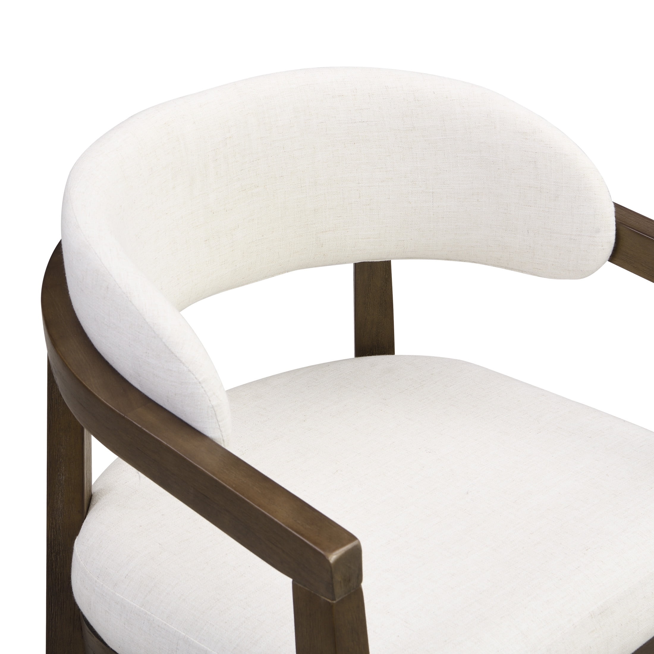 Christopher Knight Home 7-Piece Dining Set, 84" Rectangular Table with Beige Upholstered Open-Back Arm Chairs