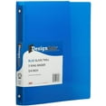 thumbnail image 3 of JAM School Assortment, Blue, 7/Pack, 4 Glossy Folders, (2) 3/4 Inch Binders & 1 Blue Journal, 3 of 8