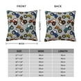 thumbnail image 3 of Rateoe Color Tractor Pattern Throw Pillow Cover Premium Pillow Stuffer Sham Square for Decorative Cushion Bed Couch Sofa(Pillow insert not included), 3 of 8