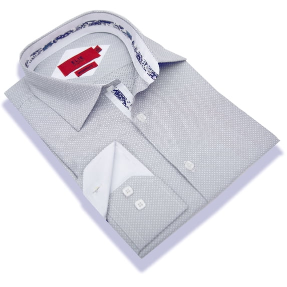 Elie Balleh Black Solid Pindots Boys Shirt