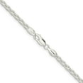 thumbnail image 3 of Auriga Fine Jewelry 925 Sterling Silver 3.7 mm Round Spiga Chain Necklace for Women 28", 3 of 6
