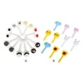 thumbnail image 4 of Becaristey 10 Pieces Fruit Toothpick Cartoon Pick Decoration Kitchen Party Supplies Big eye 1Set, 4 of 6