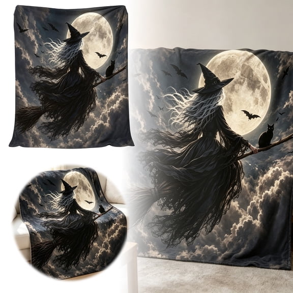 Halloween Flannel Fleece Throw Blanket Soft Cozy Blanket For Sofa Couch Bed Home Adults Kids
