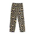 thumbnail image 5 of Disketp Bee Hive Hexagon Men'S Pajama Pants - Ultra Soft Fleece Sleep And Lounge Pants (Size: S-Xxl), 5 of 9