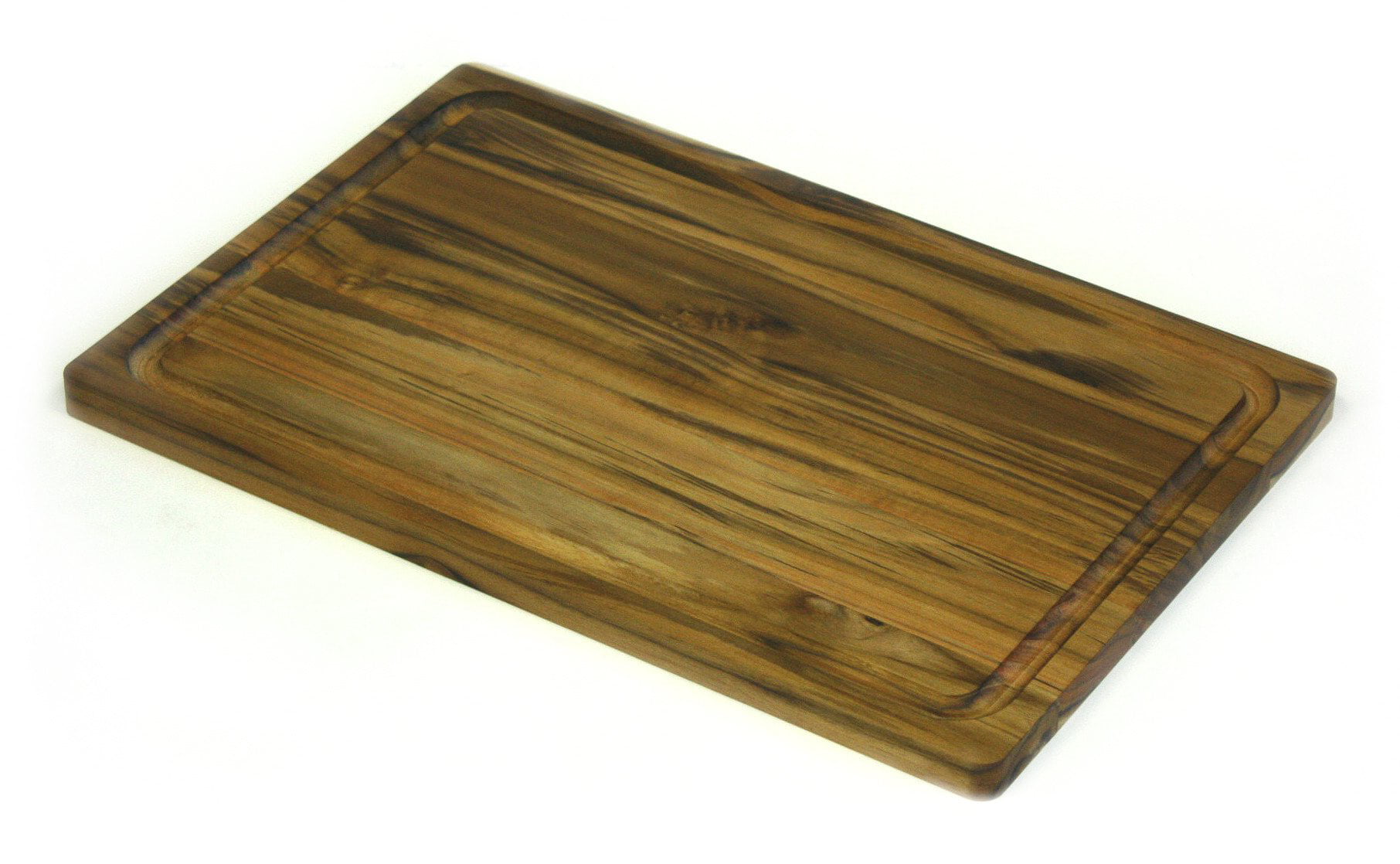 Large Reversible Thick Acacia Wood Cutting Board 16x12x1.5 With Juice Groove 