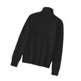 thumbnail image 1 of sweethay Suéter de algodón para mujer, Gargantilla a prueba de viento, hilo de columna, ropa de punto, jersey, vestido de manga Regular, informal, Prendas para la parte del cuerpo Negro S sweethay AP013482-01, 1 of 6