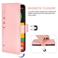 thumbnail image 4 of Compatible avec Google Pixel 4 TG Étui Portefeuille en Cuir à Rabat Porte-Cartes Support Accessoires pour Cellulaire Porte-Monnaie Fente pour Pièce d'Identité de Crédit Étuis de Téléphone pour Pixel1 Femmes Hommes Rose, 4 of 5