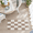 Beige-1'8" x 2'8" (Rectangular), variant on Luxuryfiber Checkered Bath Mats Beige And White Checkerboard Bathroom Rug Retro Boho Farmhouse Aesthetic Decor For Tub Sink Showe