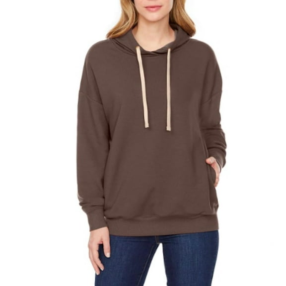 Buffalo David Bitton Women's Super Soft Pullover Hoodie with Side Pockets (US, Alpha, Small, Regular, Regular, Moccachino)