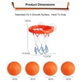 thumbnail image 6 of TEAMD Baby Bath Toys Water Toys，Kids Bathtub Basketball Hoop Water Play Set for Baby Girl Boy + 3 Balls Included, 6 of 8