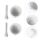 thumbnail image 3 of 2 juegos/4 piezas de mortero de porcelana porosa con mano para machacar medicamentos en la cocina, 3 of 8