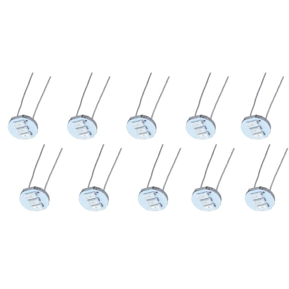 Cciyu Paquete de 10 mini bombillas blancas de 4,7 mm-12 V para coche, indicador de grupo, velocímetro, retroiluminación, iluminación de repuesto para GM GMC