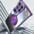 thumbnail image 5 of for Samsung Galaxy S25 Ultra Magnetic Clear Case Compatible with MagSafe, Drop Protection Ultra Slim Shockproof Anti-Scratch Phone Case with Camera Lens Protector Dust-Proof for Men Women - Darkpurple, 5 of 7