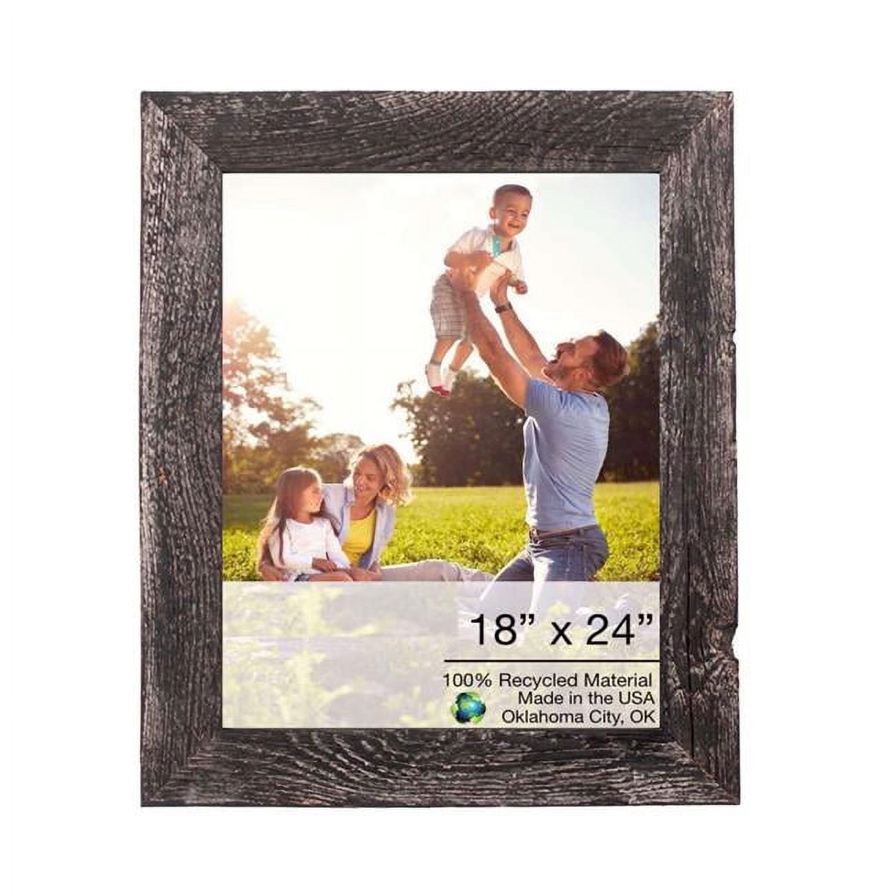 18X24 Rustic Smoky Black Picture Frame With Plexiglass Holder 18X24 Rustic Smoky Black Picture Frame With Plexiglass Holder