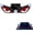 B, variant on Solar Demon Eyes LED Car Window Light, Animated Windshield Glow, USB Rechargeable, Wireless Suction Cup Ambient Decor for SUV Truck RV