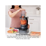 Ninja 9-Cup Food Processor, 4 Auto-iQ Presets, Chop & Slice Vegetables, Mix Dough, BZ600, Cyberspace