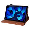 thumbnail image 3 of ELEHOLD Muti-Functional Flip Leather Case for iPad 10th Gen 10.9 2022 with Embossed Flower Card Slots Holders Kickstand Anti-Scratch Shockproof Business Men Women Case,Brown, 3 of 6