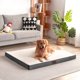 thumbnail image 4 of Cama ortopédica para perros EHEYCIGA XL para perros extra grandes, color beige, 4 of 9