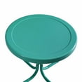 Crosley CO1011ABL Retro Metal Side Table in Caribbean Blue