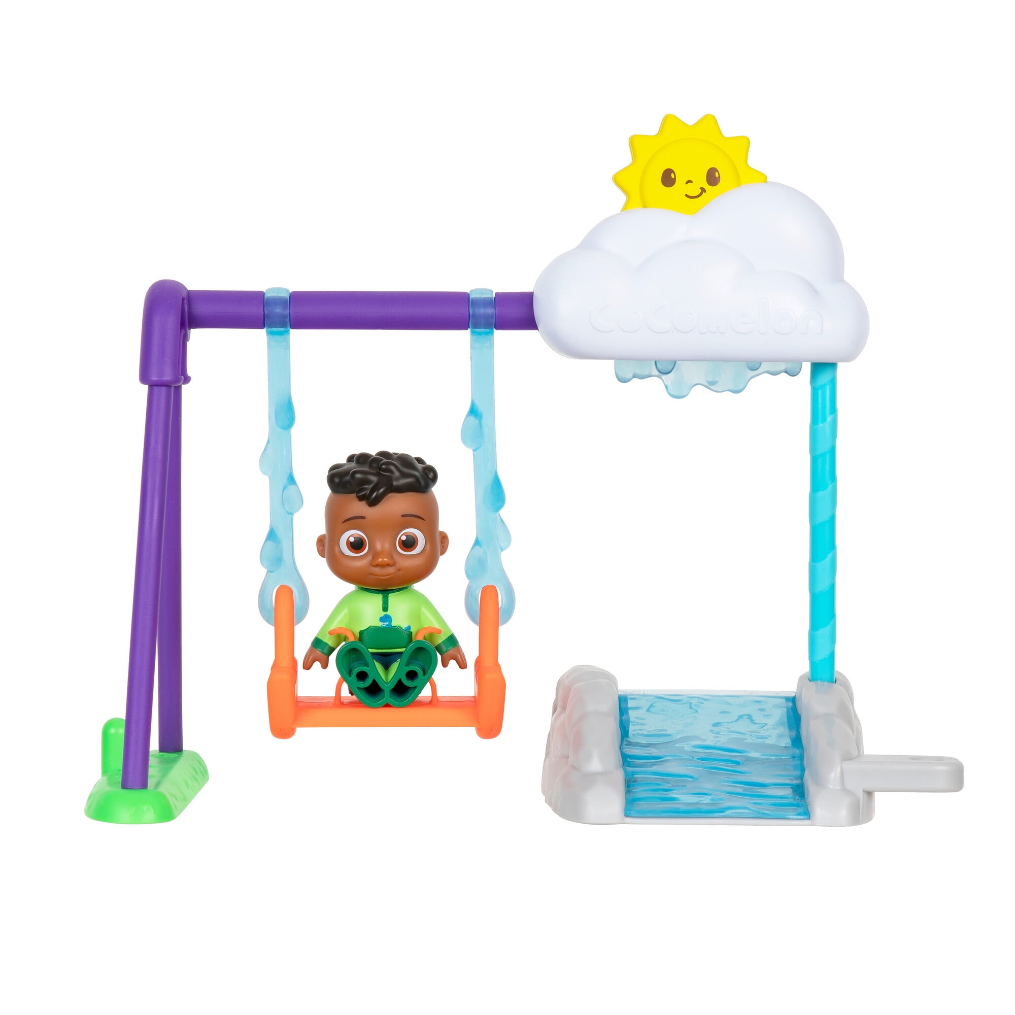 CoComelon, Sunny Splash Swing Playset, Includes Cody Figure, CoComelon Lane, Baby and Toddler Toy  (图5)